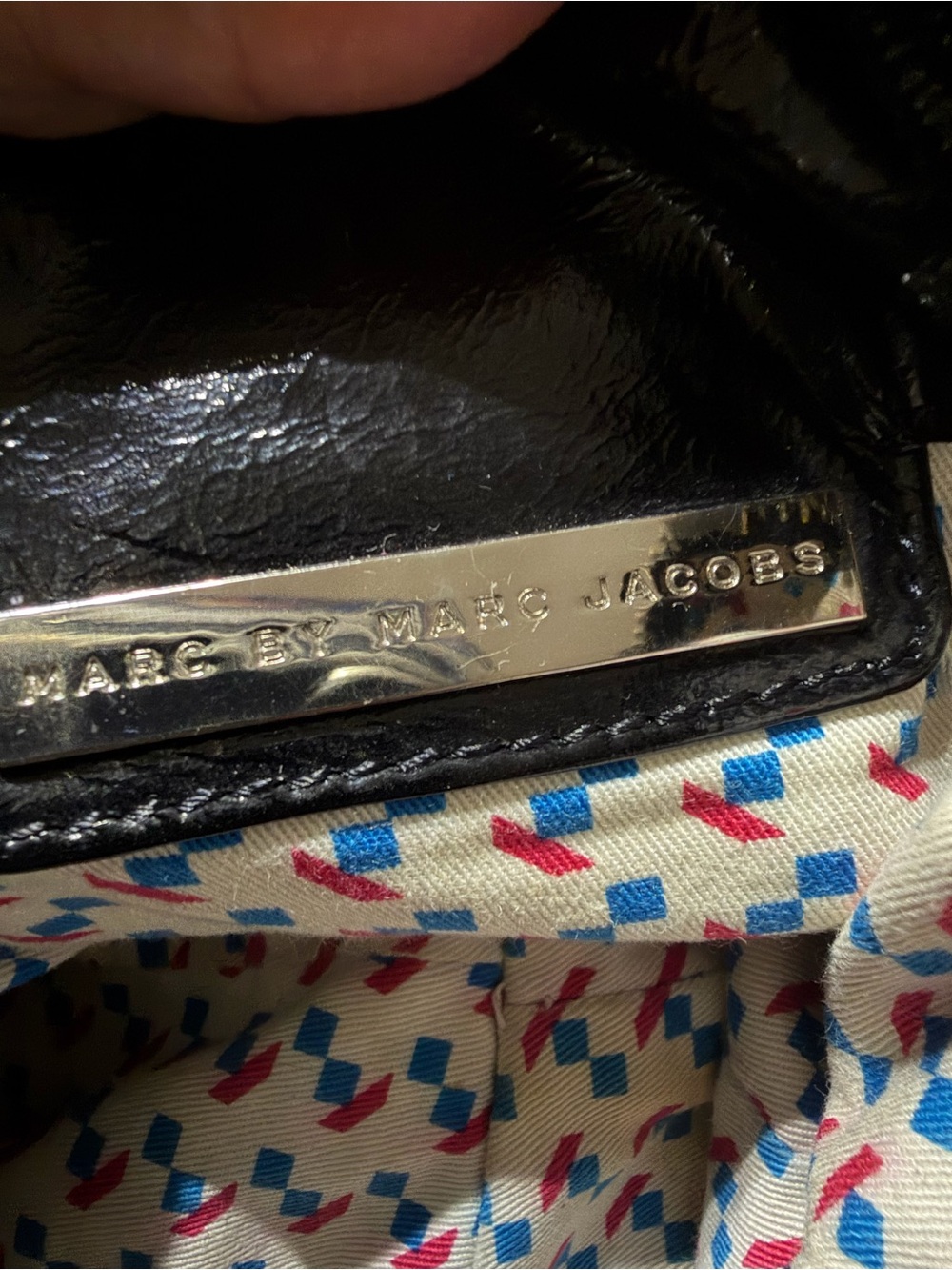 EUC Marc By Marc Jacobs Turnlock Posh Bag Black Patent Leather Satchel - Picture 13 of 16